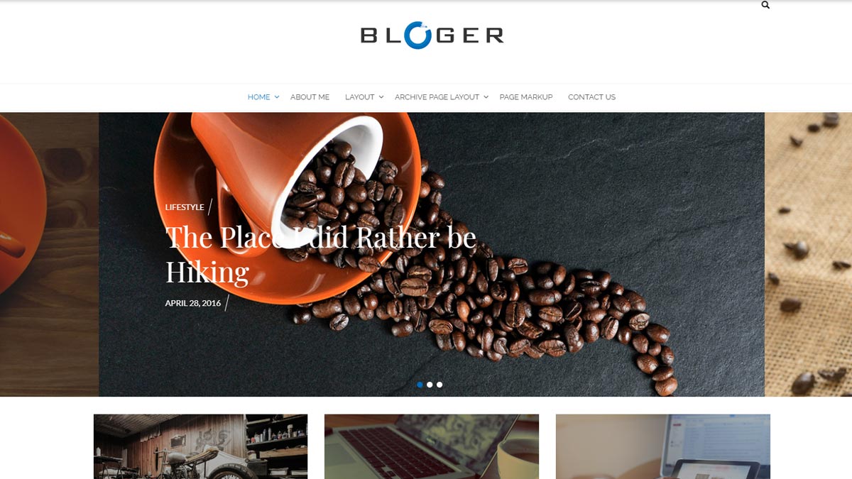 top wordpress themes - bloger