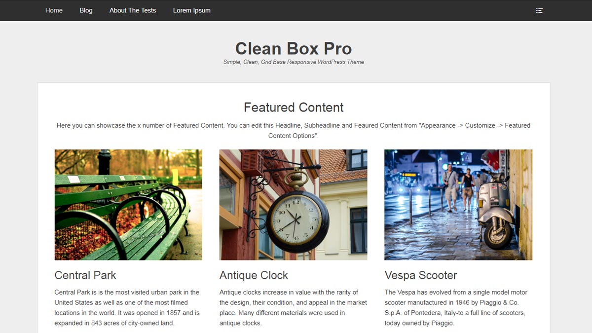 best responsive wordpress themes - clean box